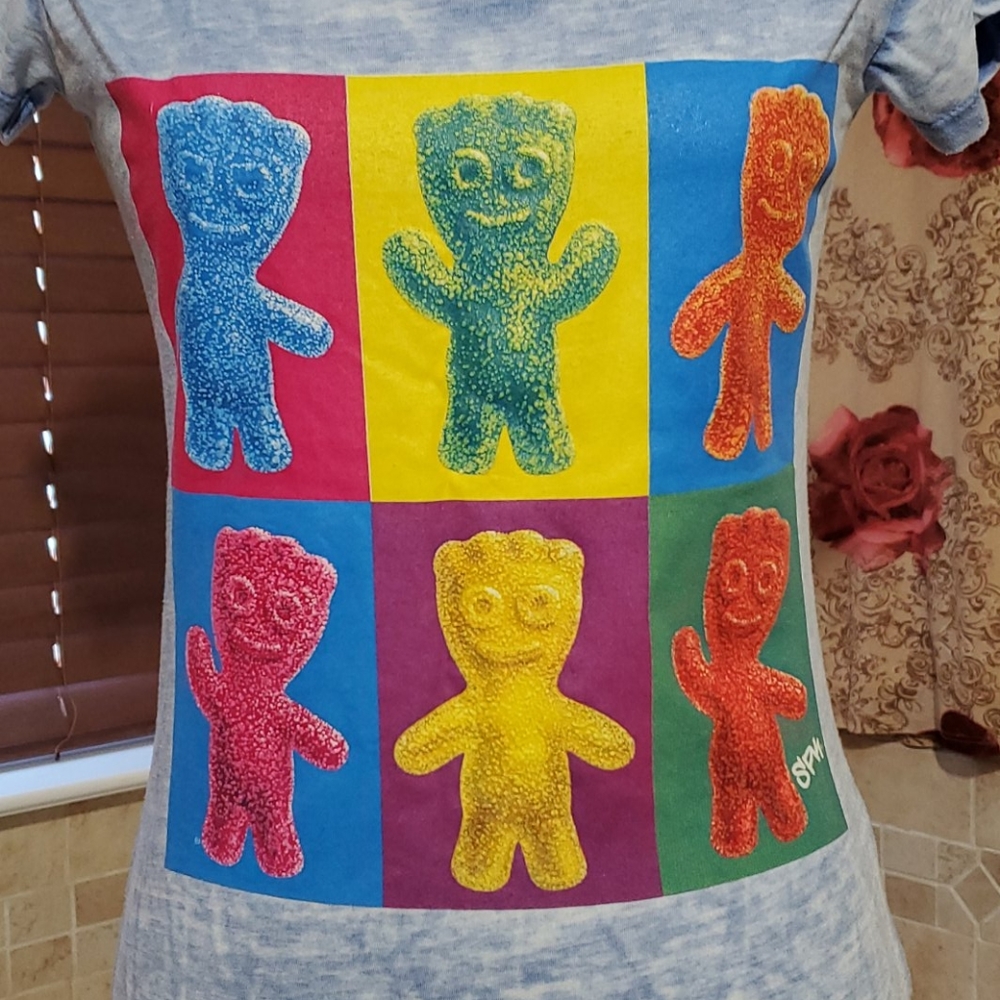 SourPatch tshirt, Warhol-esque